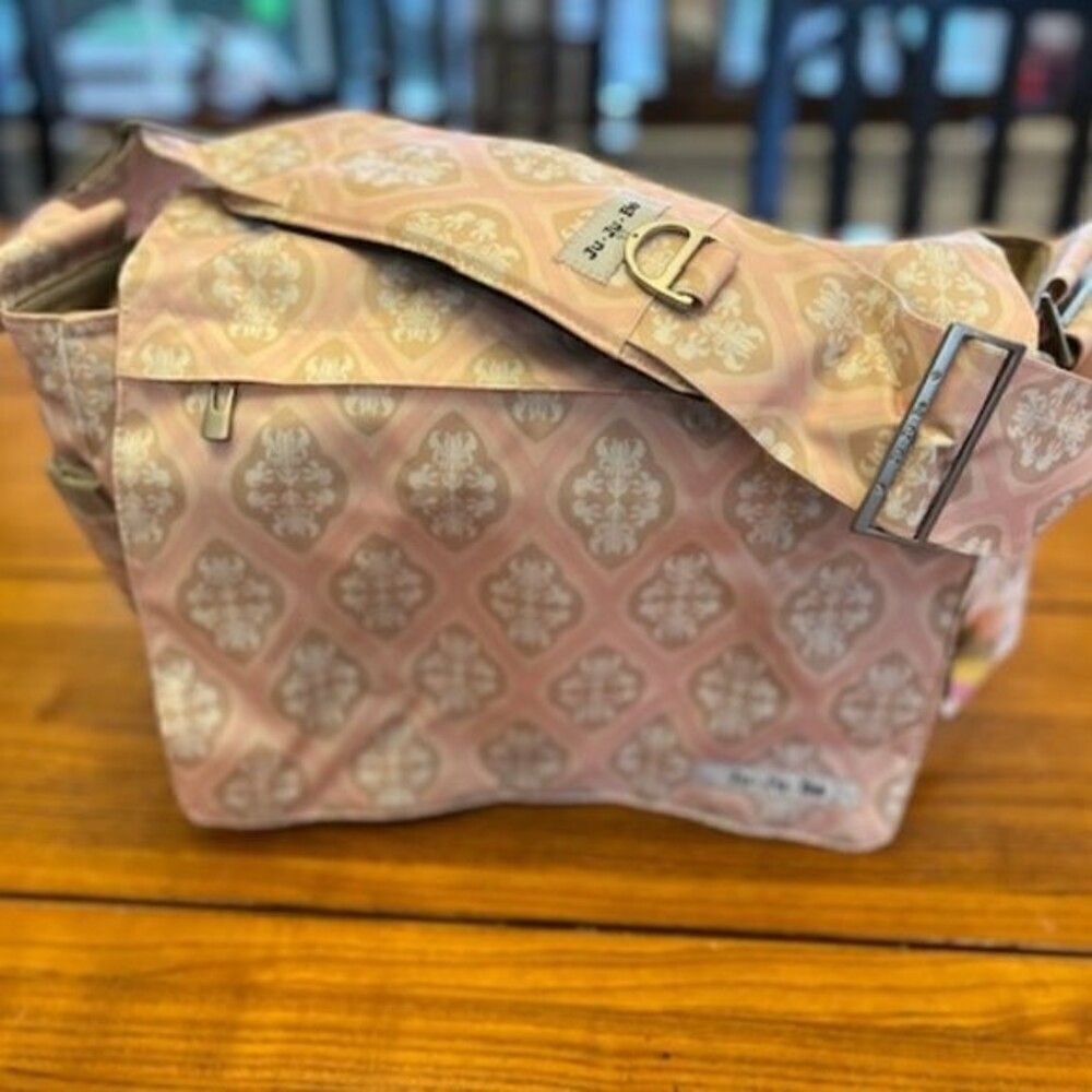 Ju-Ju-Be BeAll Messenger Diaper Bag Blush Frosting Pink One Size Retired Print